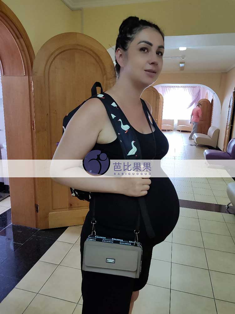 S女士的乌克兰试管妈妈在基辅医院做孕37周+B超产检