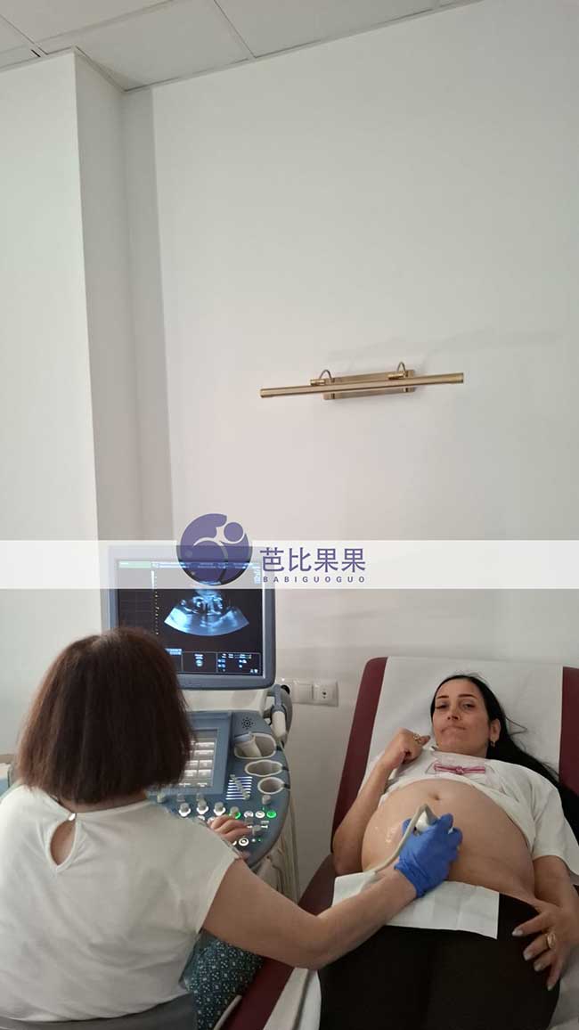 马先生到格鲁吉亚匹配的试管妈妈来医院做孕20周B超