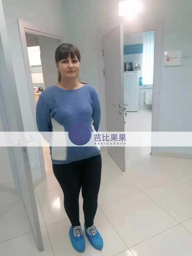 乌克兰孕妈试管移植12周后孕检