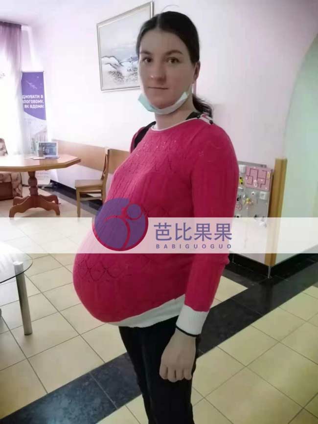 乌克兰双胞胎孕妈做产检