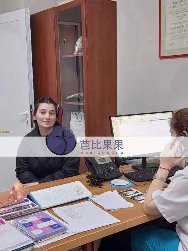 L女士夫妻的试管妈妈到格鲁吉亚佐丹尼亚医院做移植前的检查