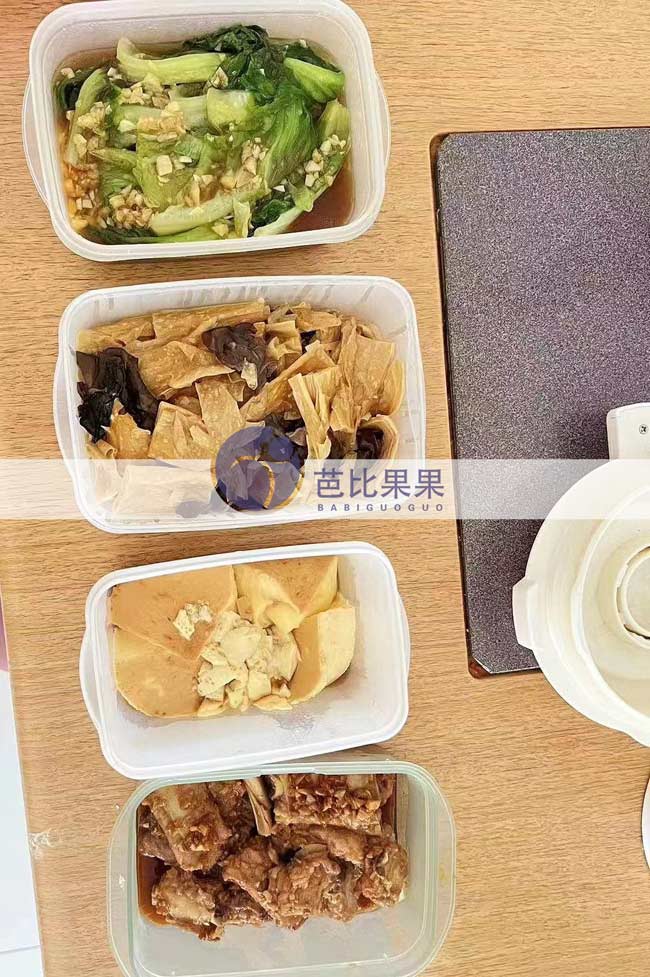 泰国保姆给客户他们在试管助孕期间做的餐食