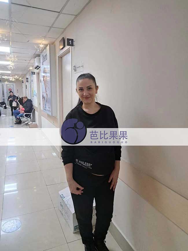 Y女士在格鲁吉亚第比利斯待产的乌克兰试管妈来做B超监测