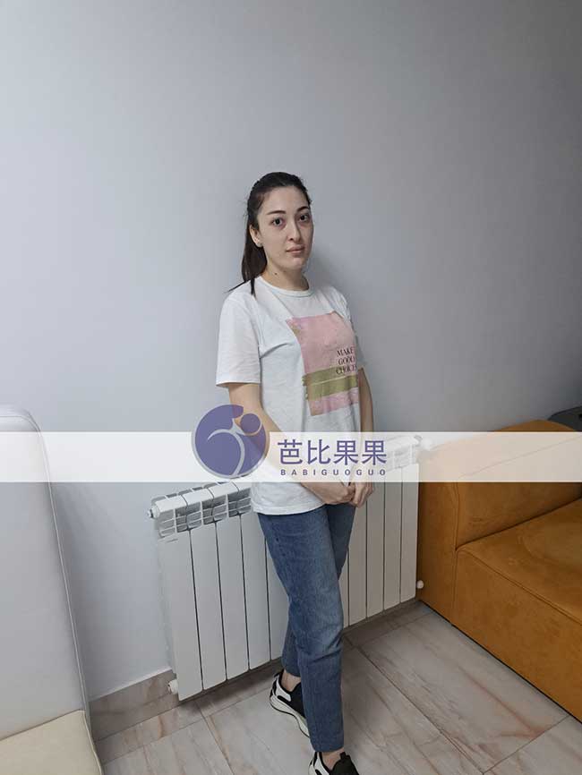 X女士在格鲁吉亚自卵助孕匹配的试管妈妈到医院做孕12周B超