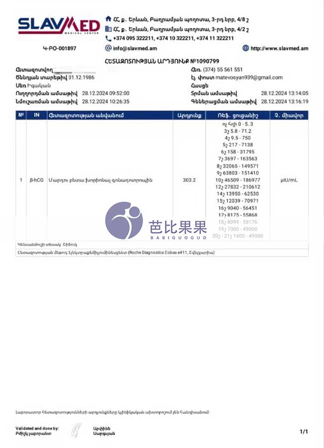 格鲁吉亚试管验孕成功