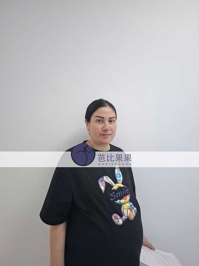戴先生在格鲁吉亚的试管妈妈怀双胞胎宝宝做孕35周B超