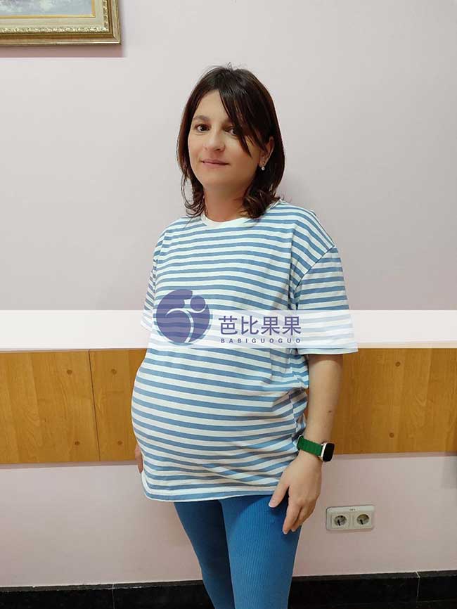 宋先生在乌克兰分配的试管妈妈做孕31周+B超产检