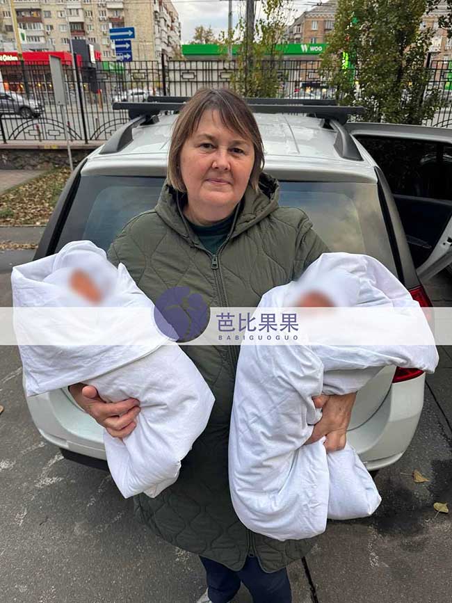 宋先生在乌克兰的试管双胞胎宝宝被保姆帮忙接出院