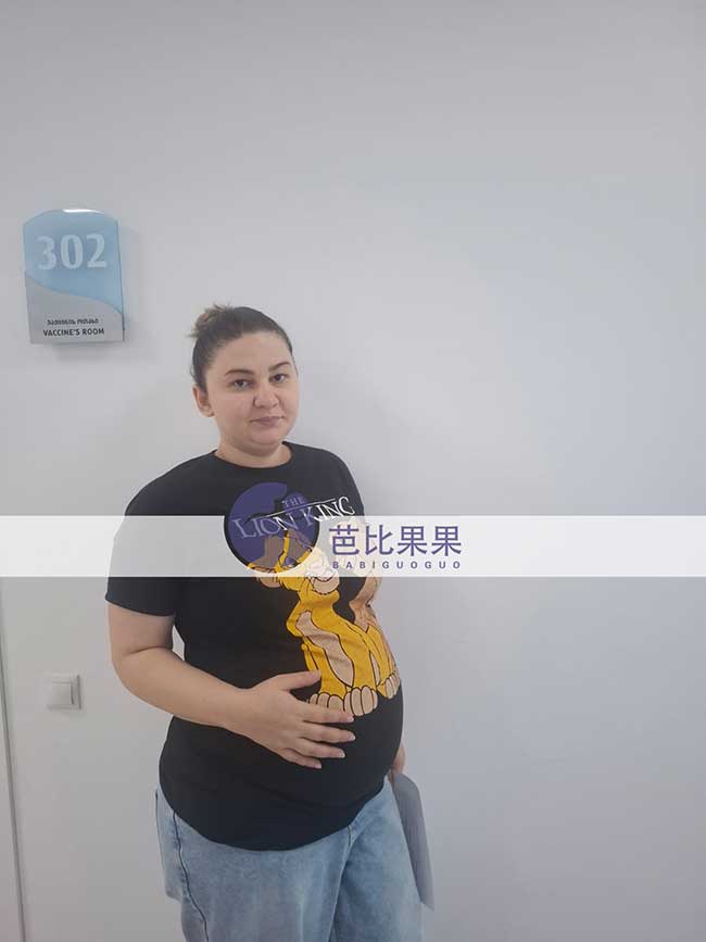 叶女士夫妇到格鲁吉亚匹配的试管妈妈顺利完成B超产检
