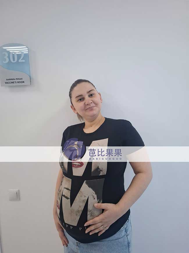 杨女士到格鲁吉亚匹配的试管妈妈再次顺利完成B超产检