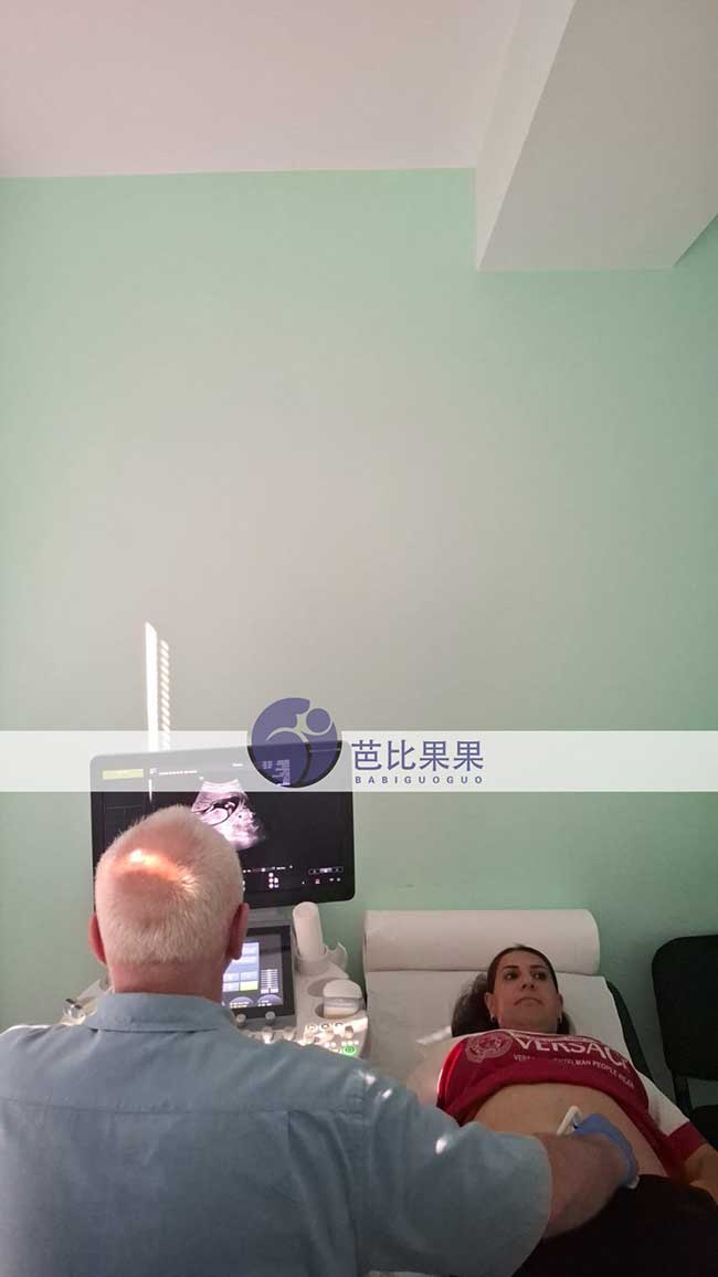 福建夫妇赴格鲁吉亚试管:12周B超男宝宝发育良好